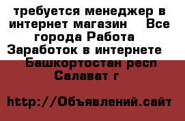 требуется менеджер в интернет магазин  - Все города Работа » Заработок в интернете   . Башкортостан респ.,Салават г.